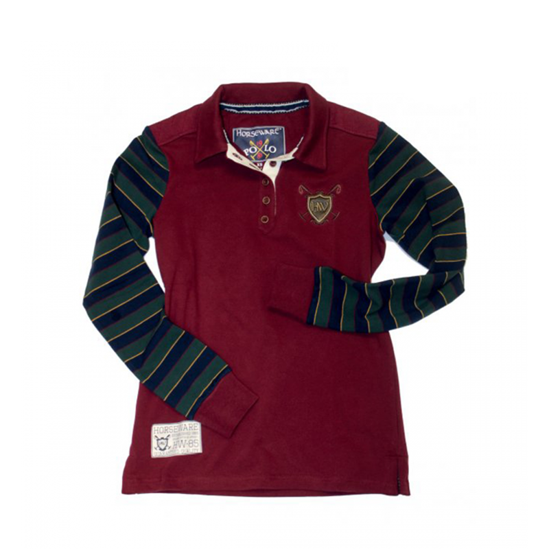 Horseware Lucy Rugby Shirt - Cordovan Wine-1